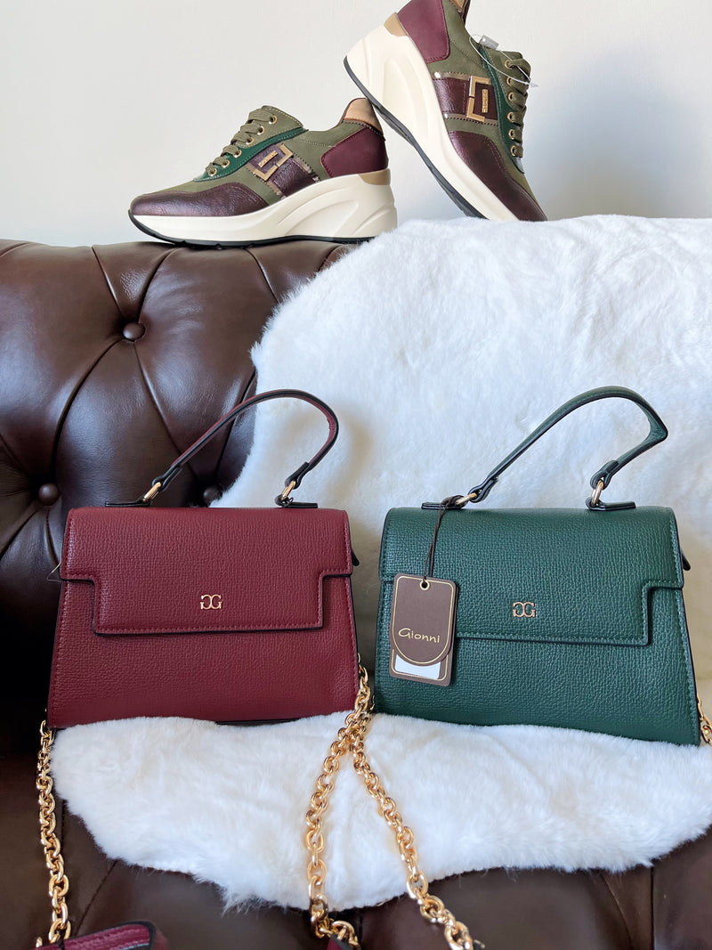 Gionni Colette Small Flapover Bag 11G2825 - Green