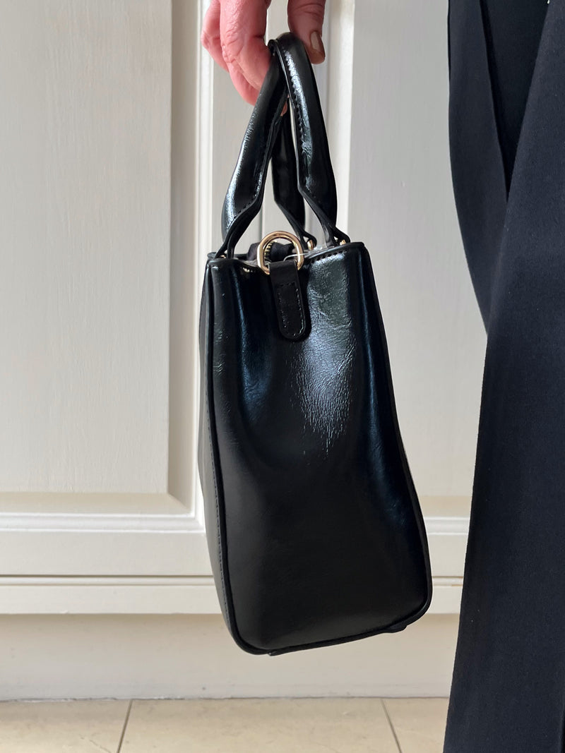 Dice Lunar Bag With Detachable Purse - 13D2274 Black