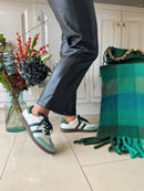 Drilleys "Sixty Four" Forest Cream Trainers