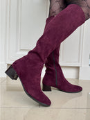 Patrizio 'Emmetton' Stretch Knee High Boot Vino - Burgundy