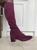 Patrizio 'Emmetton' Stretch Knee High Boot Vino - Burgundy