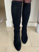 Patrizio 'Emmetton' Stretch Knee High Boot - Black