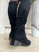 Patrizio 'Emmetton' Stretch Knee High Boot - Black