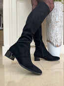 Patrizio 'Emmetton' Stretch Knee High Boot - Black