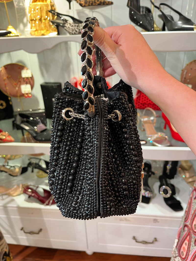 Kylie Pearl Bag - Black Pearl