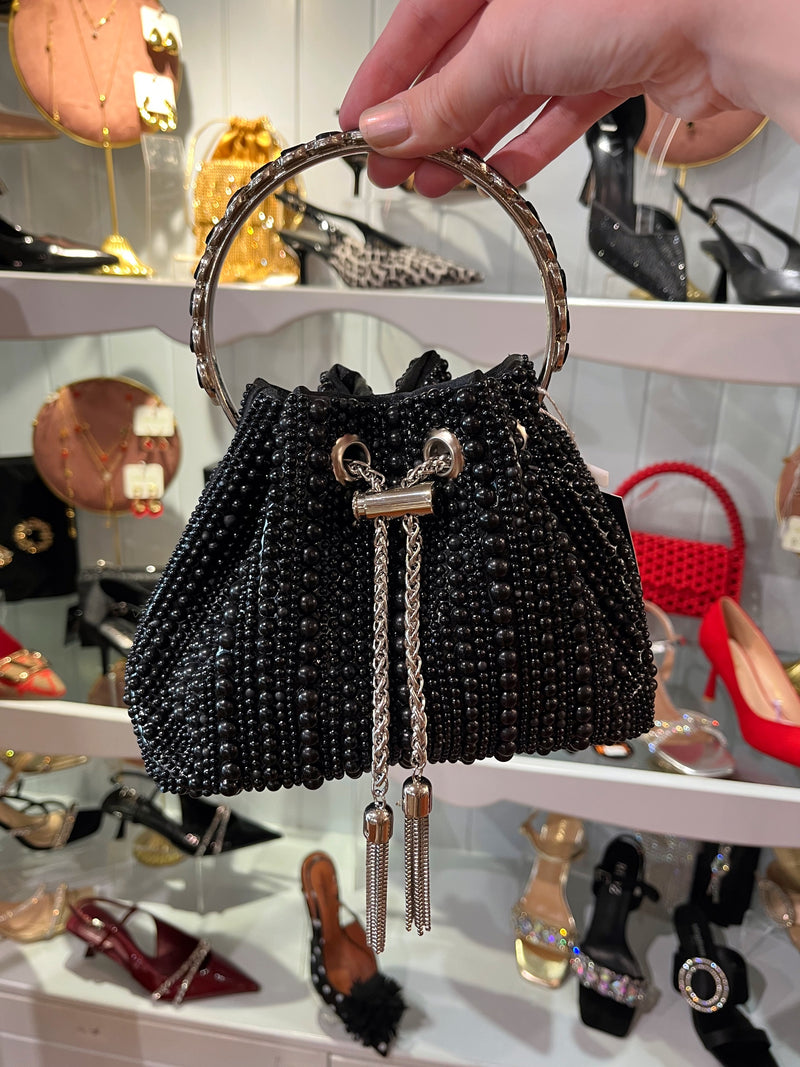 Kylie Pearl Bag - Black Pearl