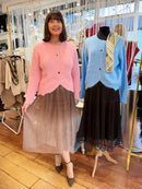 Miella Jewel Button Cardi - Pink