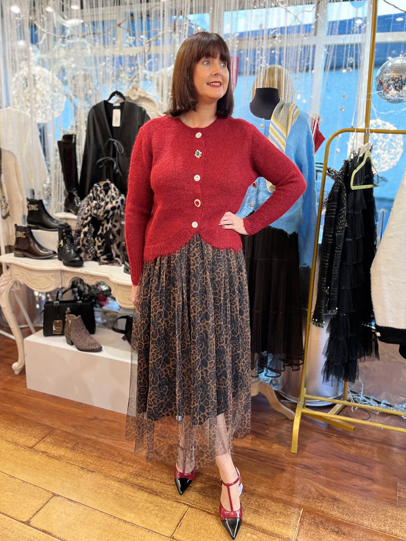 Sorento 'Key Largo' Ruby T-Bar Stiletto