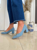 Marco Tozzi Court Shoe - Denim Blue 2-22428-42 867