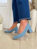 Marco Tozzi Court Shoe - Denim Blue 2-22428-42 867