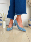 Marco Tozzi Court Shoe - Denim Blue 2-22428-42 867