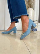 Marco Tozzi Court Shoe - Denim Blue 2-22428-42 867