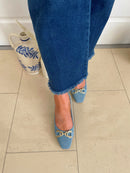 Marco Tozzi Court Shoe - Denim Blue 2-22428-42 867