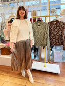 Rory Feather Knit Jumper - Cream