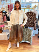 Rory Feather Knit Jumper - Cream