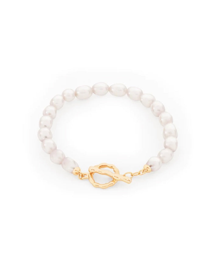 Tipperary Crystal Pearl T-Bar Bracelet 164871