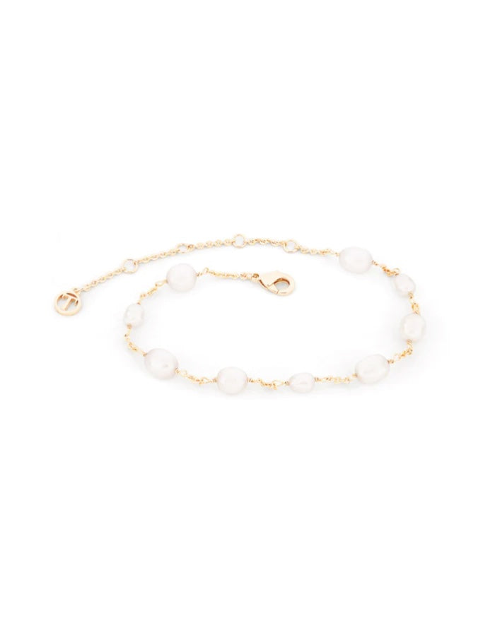 Tipperary Crystal Pearl Fine Chain Bracelet 164833