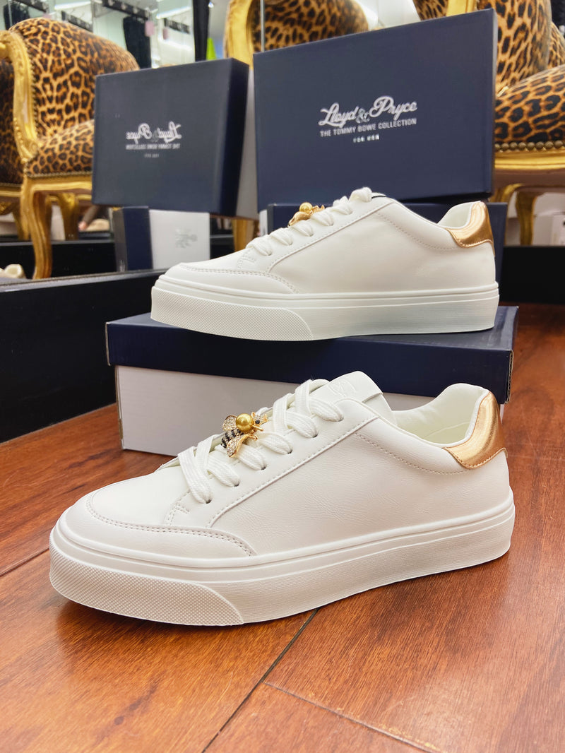 Tommy Bowe "Cheval" Trainer Coconut Bee - White & Rose Gold