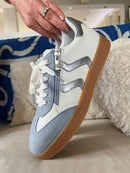 Marco Tozzi Light Blue & Silver Trainers 2-23739-44