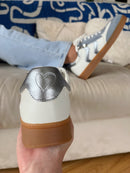 Marco Tozzi Light Blue & Silver Trainers 2-23739-44