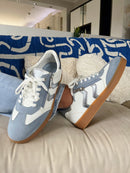 Marco Tozzi Light Blue & Silver Trainers 2-23739-44