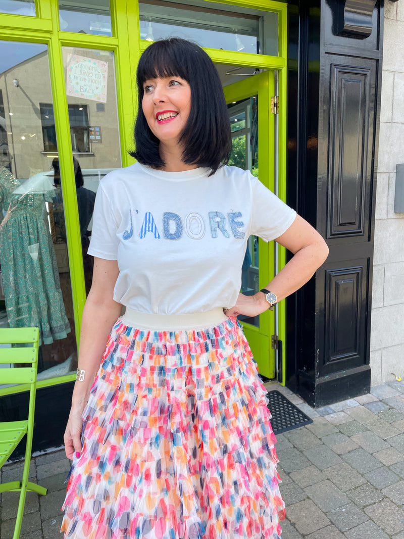 J'adore Long Tee - Blue