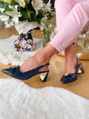 Kate Appleby Perthshire Sapphire Navy Sling Backs