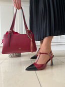 Sorento 'Key Largo' Ruby T-Bar Stiletto