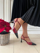 Sorento 'Key Largo' Ruby T-Bar Stiletto