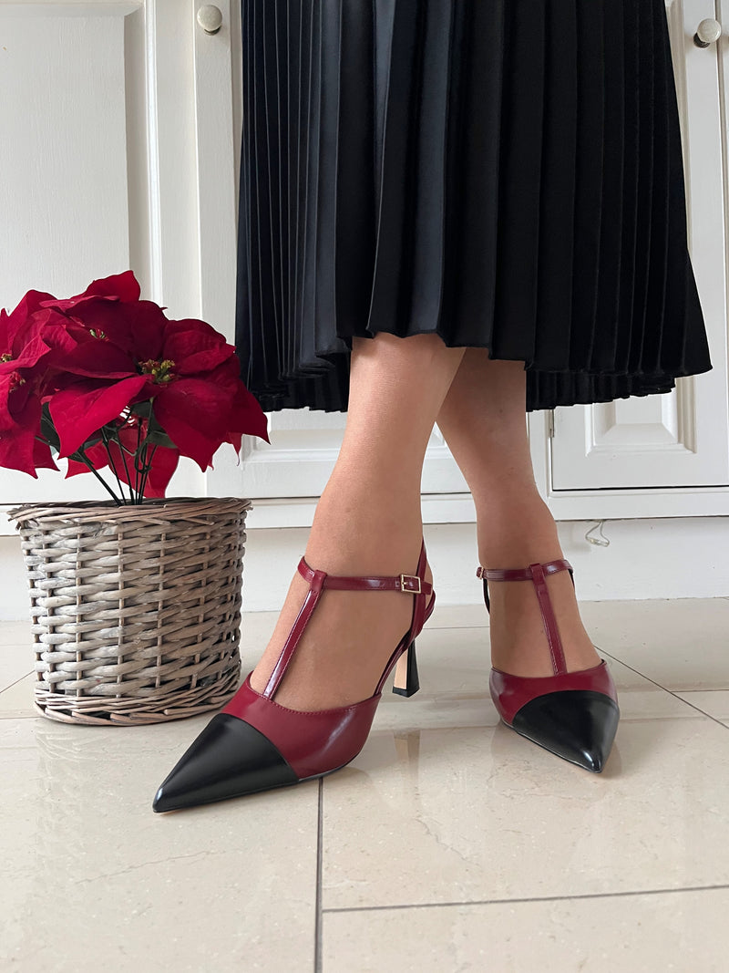 Sorento 'Key Largo' Ruby T-Bar Stiletto