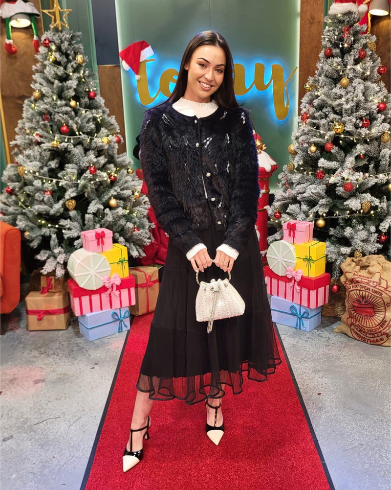 Sorento 'Key Largo' Black T-Bar Stiletto