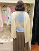 Ava Long Silk- Feel Scarf - Cream