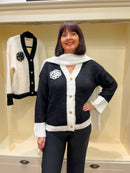 Ava Long Silk- Feel Scarf - White