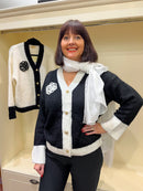 Ava Long Silk- Feel Scarf - White