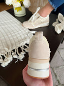 Marco Tozzi Cream & Gold Trainer 2-23767-45 40c