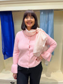 Ava Long Silk Feel Scarf - Blush Pink