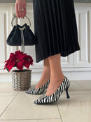 Sorento 'Meadow Point' Zebra White Stiletto