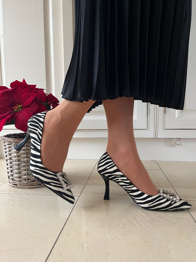 Sorento 'Meadow Point' Zebra White Stiletto