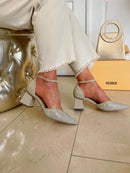 Menbur 24873 Oro Gold Glitter Iridescent Crystal Sandal