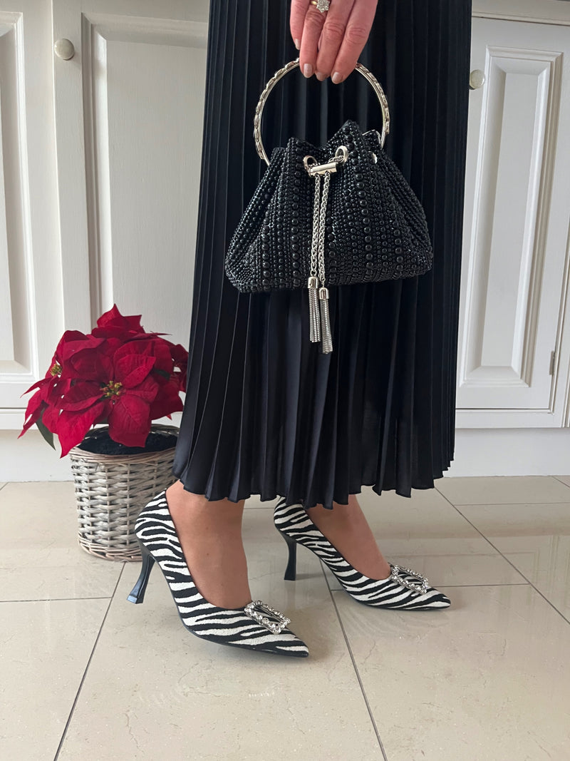 Sorento 'Meadow Point' Zebra White Stiletto