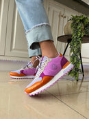 XTI Orange Metallic & Purple Trainers 144062