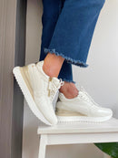 Kate Appleby Ahaura Wedge Trainers - Porcelain