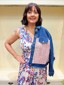 Magic Tropical Flower Print Maxi Dress - Blue/Pink/Brown