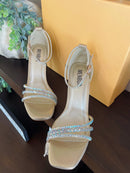 Menbur 24736 Oro Gold Crystal Platform Sandal