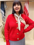 Valerie Little & Large Polka Dot Neck Scarf - Beige