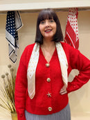 Valerie Little & Large Polka Dot Neck Scarf - Beige