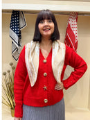 Valerie Little & Large Polka Dot Neck Scarf - Beige