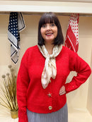 Valerie Little & Large Polka Dot Neck Scarf - Beige