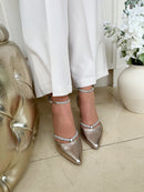 Marco Tozzi Platinum Block Heel Pump 2-82404-42 957