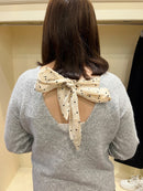 Everlee Bow Tie Ribbon Reversible Jumper - Grey